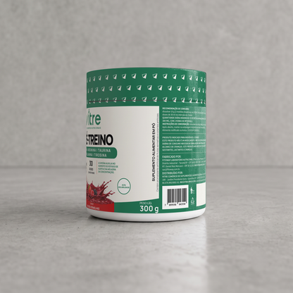 Pré-Treino 300g • 200mg de Cafeína/dose • Sabor Frutas Vermelhas