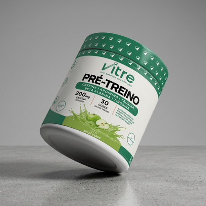 Pré-Treino 300g • 200mg de Cafeína/dose • Sabor Maçã Verde