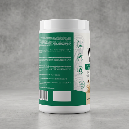 Whey Protein Concentrado 80% 900g  • 23g de Proteína • Sabor Cookies & Cream