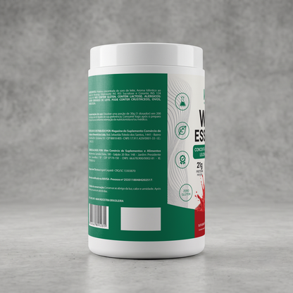 Whey Protein Concentrado 70% 900g  • 21g de Proteína • Sabor Morango